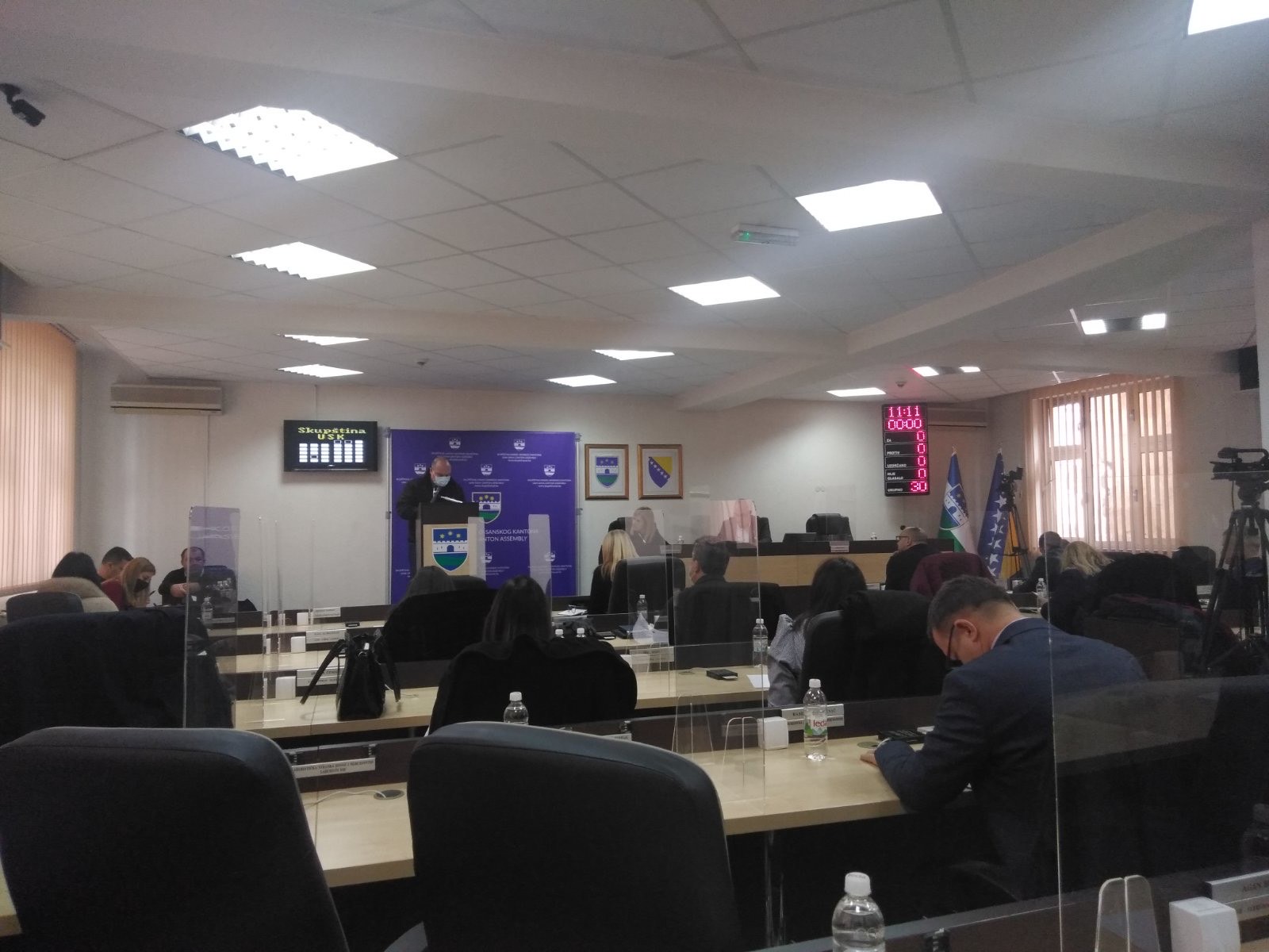 Ni na današnjoj sjednici Skupštine USK-a nije usvojen dnevni red